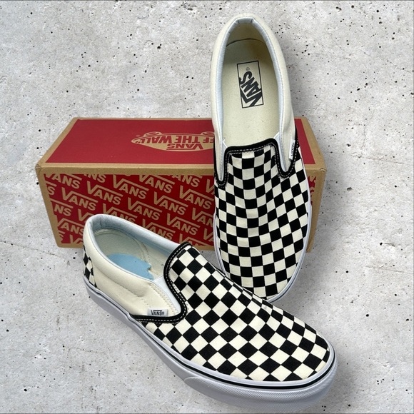 Clean Vans Checkerboard Vans Checkerboard Slip-On Sneakers